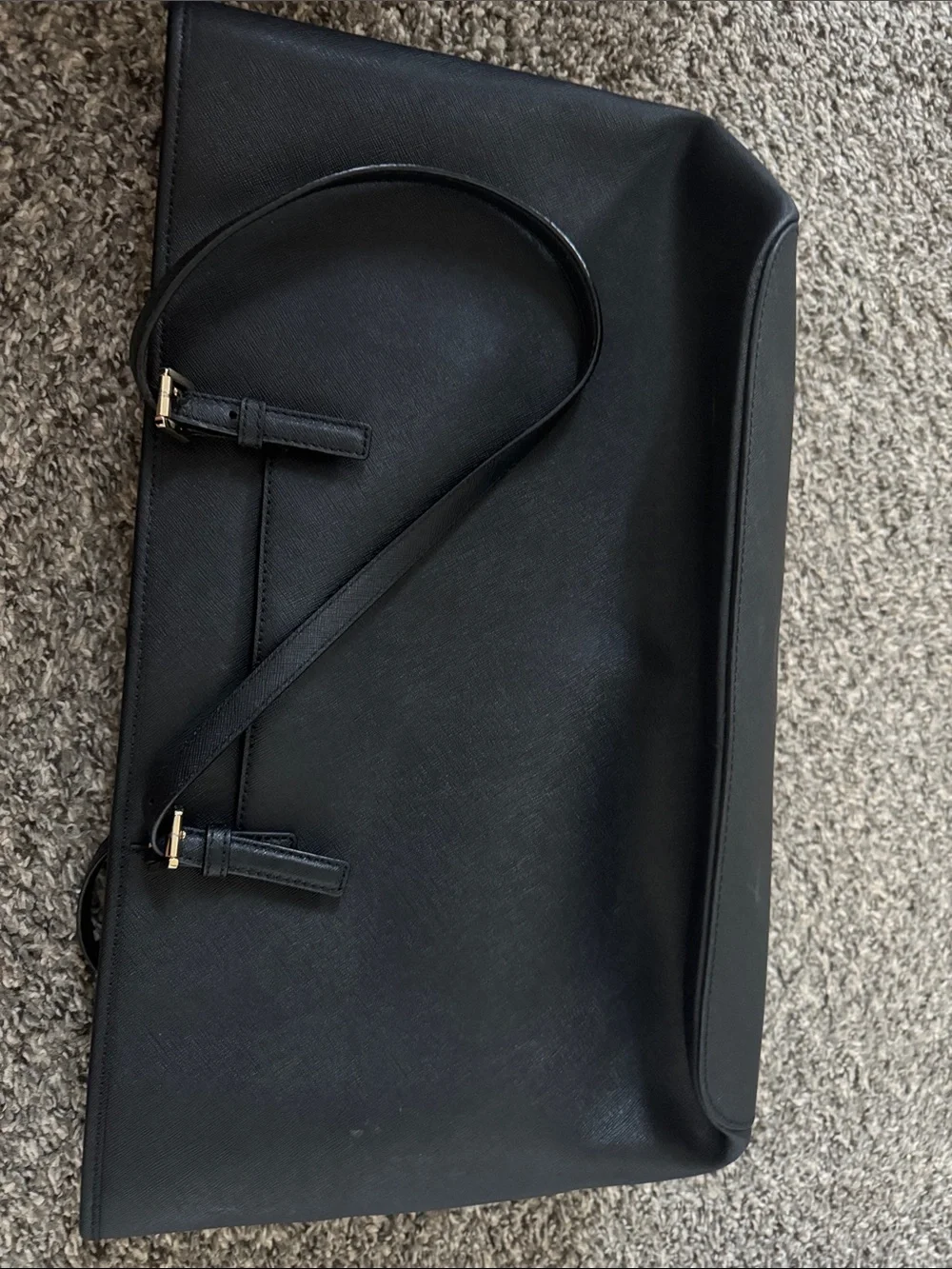 Michael Kors Black Tote with Gold MK Charm